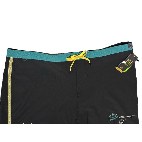 NEW Roark x Basquiat Mens Size 40 Chiller 17" Mixtape Basquiat Board Short Black - Picture 4 of 9